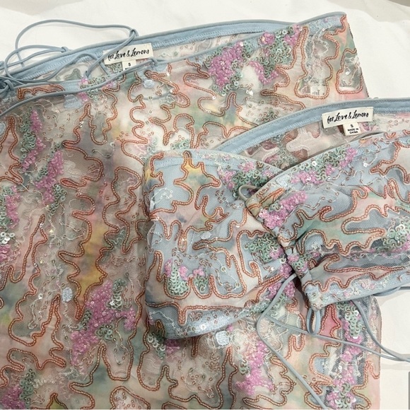 For Love & Lemons Monique Bra Top & Skirt set - Picture 5 of 8